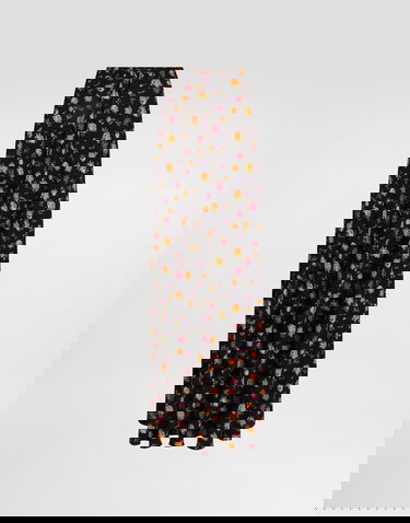 Пола Dolce & Gabbana Dolce & Gabbana Small Rose Bouquets-print Flared Charmeuse Skirt Многоцветен | F4DBJTFSA8DHN5XR, 0