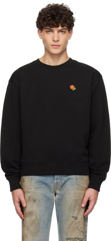Суитчър KENZO Embroidered Flower Sweatshirt Черно | FF55SW2654MF, 0