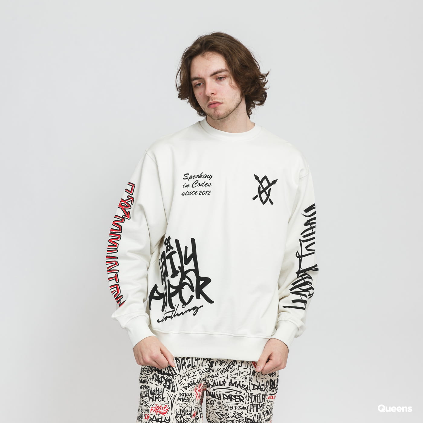 Суитчър DAILY PAPER Marcus Sweater Бяло | 2211087, 0