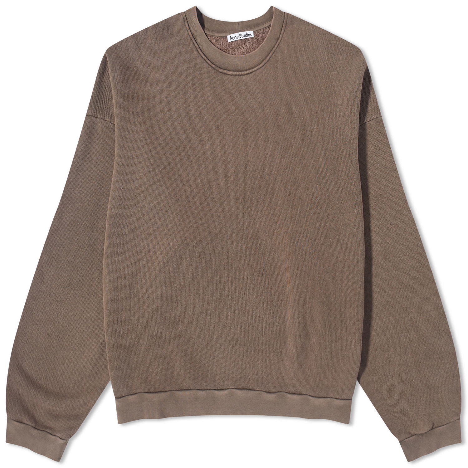 Суитчър Acne Studios Fester Vintage Crew Sweat Dark Brown Кафяво | CI0137-ADM, 0