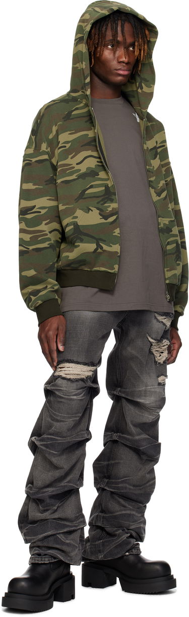 Дънки We11done We11done Distressed Wrinkled Straight Leg Jeans Сиво | WD-DP0-25-319-M-BK, 3