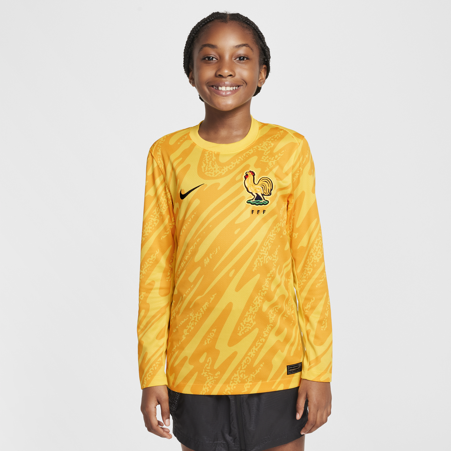 Фланелка Nike FFF Stadium 2024/25 Dri-FIT Replica Goalkeeper Jersey Жълто | FJ1585-720, 0