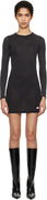 Alexander Wang Crewneck Long Sleeve Mini Dress