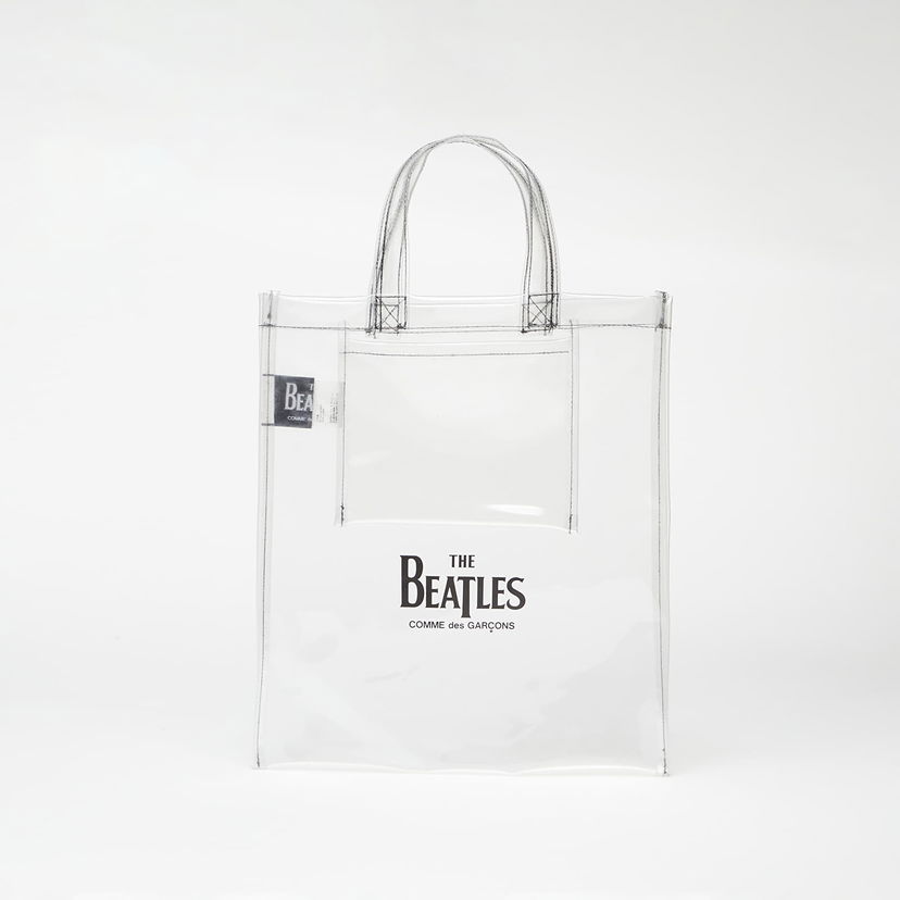 Голяма пазарска чанта Comme des Garçons The Beatles x Shopper Bag Clear Бяло | VZK249 clear