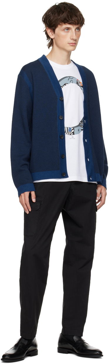 Пуловер Paul Smith PS Paul Smith Zebra Cardigan Синьо | M2R-213YE-L21864, 3