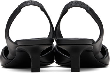 Грижа за обувките Loulou de Saison Loulou de Saison Akila LDS Leather Slingback Heels Черно | AKILA LDS, 1