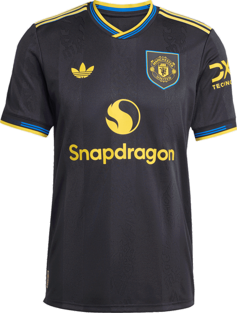 Фланелка adidas Originals Manchester United Authentic 3rd Jersey 2025/26 Черно | ji7419