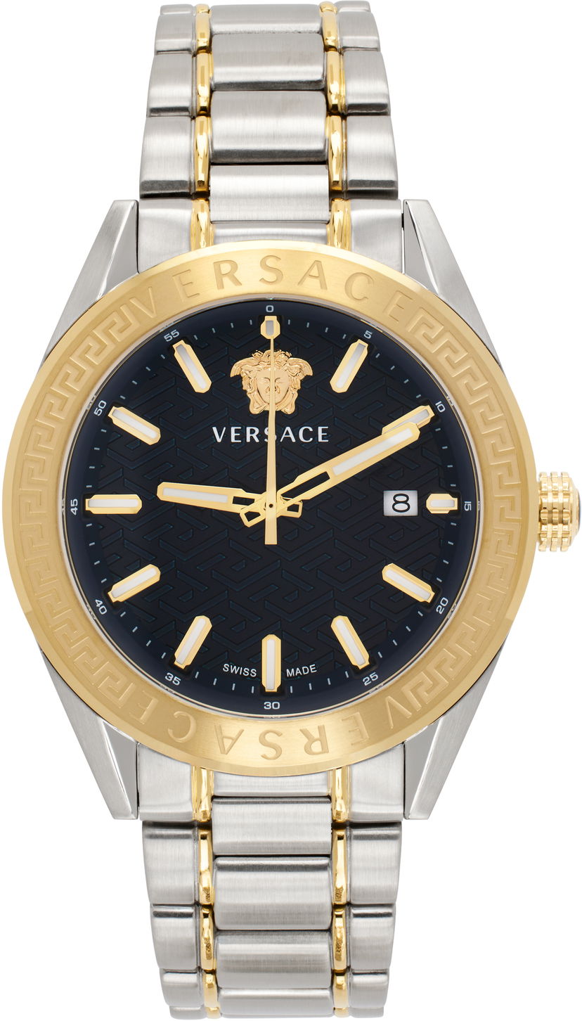 Часовник Versace Watch With Silver & Gold Bracelet Металик | VE6A00523