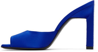 Облекло The Attico Attico Kaia Satin Heeled Sandals Синьо | 227WS228 TV07, 2