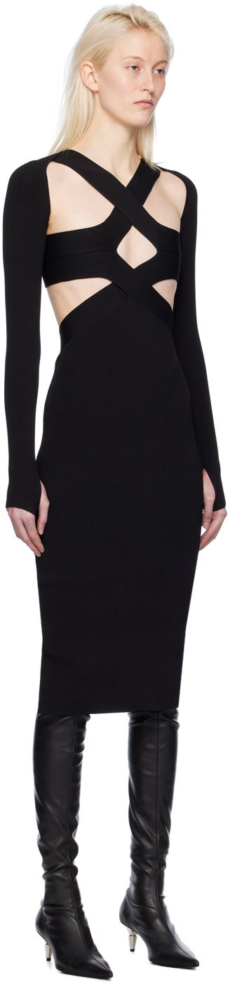 Pокля Dion Lee Harness Bra Midi Dress Черно | A7782PS24, 1