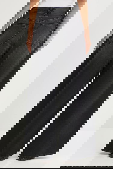 Дънки Maison Margiela MM6 Maison Margiela High Waist Wide-Leg Paint Splatter Drawstring Denim Черно | S52LA0262.M30011.966, 2