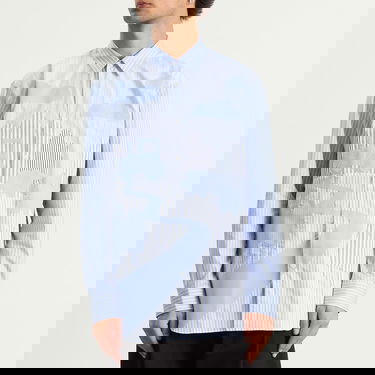 Риза Comme des Garçons SHIRT YD Stripe Shirt Синьо | FP-B048-051-1, 2