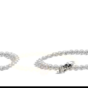 Гривна Alexander McQueen Skull Beaded Bracelet Сиво | 706979I170E-1445, 0