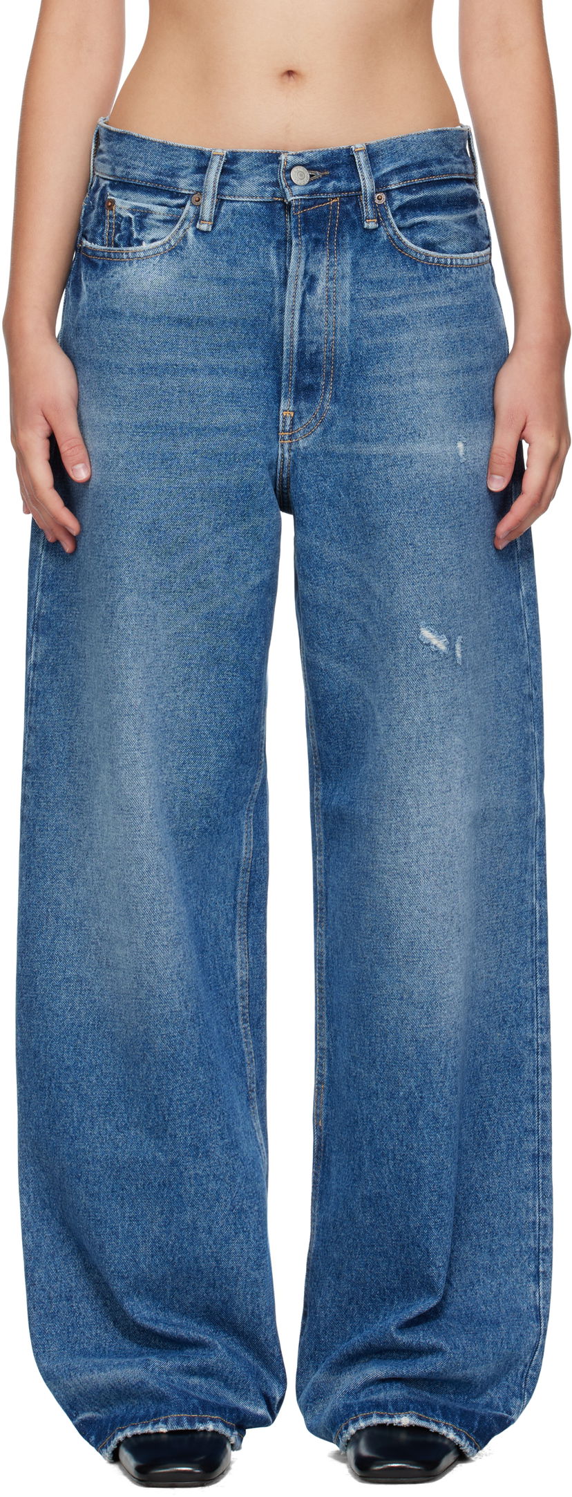 Дънки Acne Studios Acne Studios Loose-Fit 1981 Jeans Синьо | C00087-