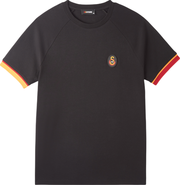 Тениска Puma Galatasaray Raglan T-Shirt with Striped Cuffs Черно | e251087-010