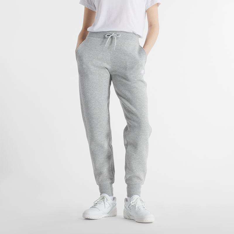 Спортни панталони New Balance Women's Fleece Joggers Сиво | NBWP43805AG, 0