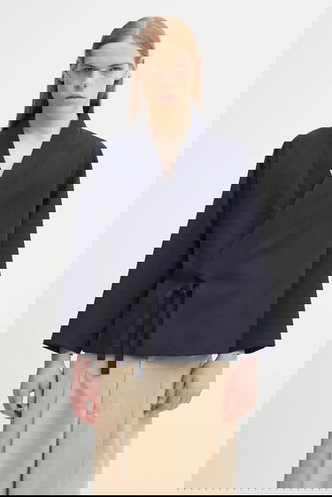 Яке KENZO Kenzo Kimono Wool Jacket Тъмно синьо | FE65VE1409RE, 0