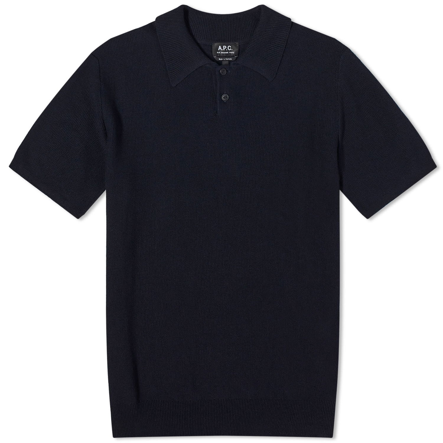 Поло тениска A.P.C. Jay Knit Polo Tee Тъмно синьо | VIAJC-H23315-IAK, 0