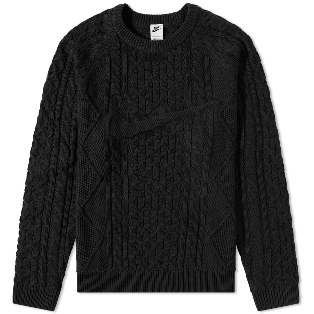 Пуловер Nike Life Cable Knit Sweater Черно | DQ5176-010, 0