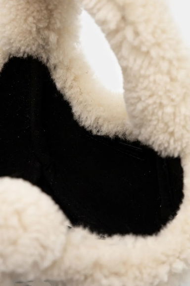 Mini Shearling Bucket Bag, 4