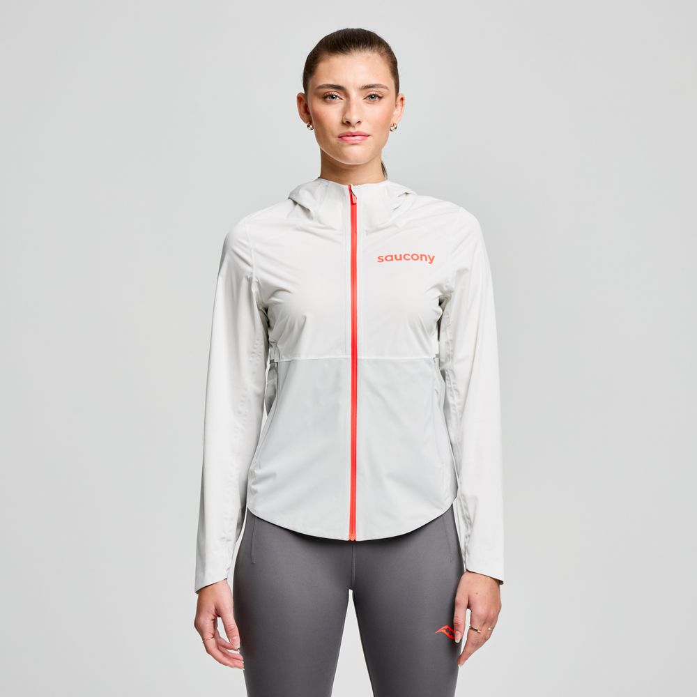 Ветровка Saucony Hurricane Waterproof Jacket Бяло | SAW800456-CD, 0