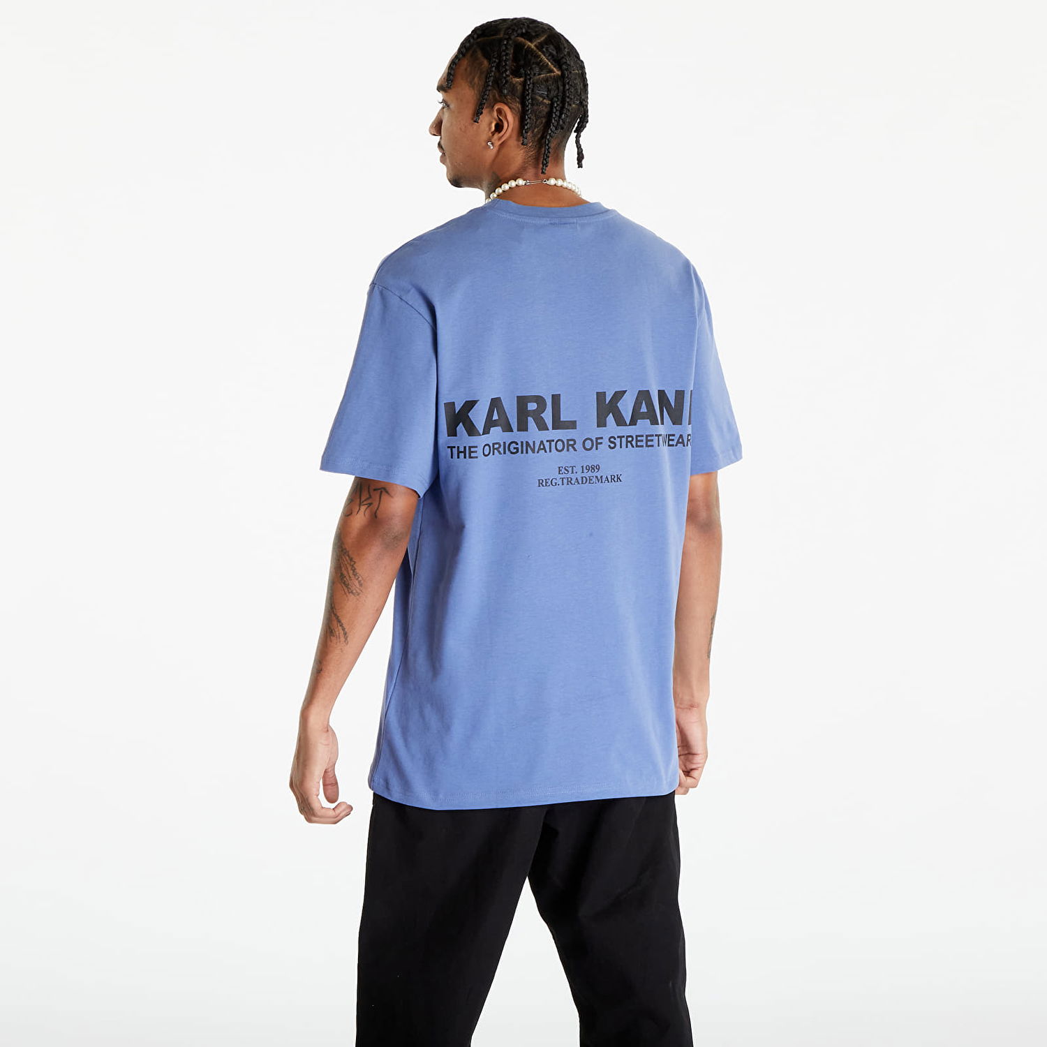 Тениска Karl Kani T-Shirt Small Retro Tee Синьо | KM234-037-2, 1