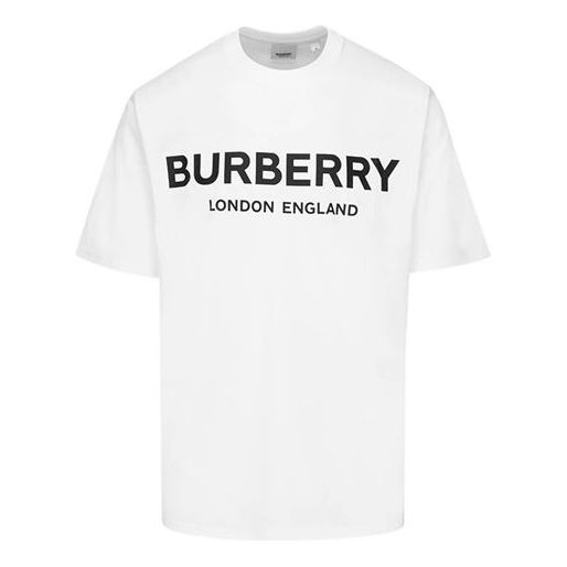 Тениска Burberry Classic Logo Print Short Sleeve T-Shirt Бяло | 8026017