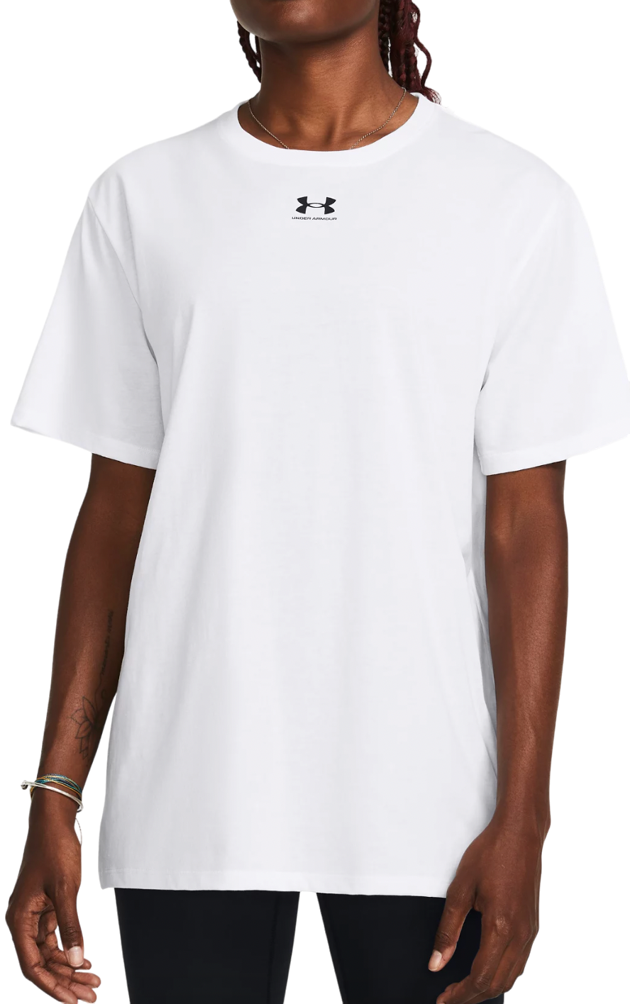 Тениска Under Armour Campus Oversize Short Sleeve T-Shirt Бяло | 1387193-100, 0