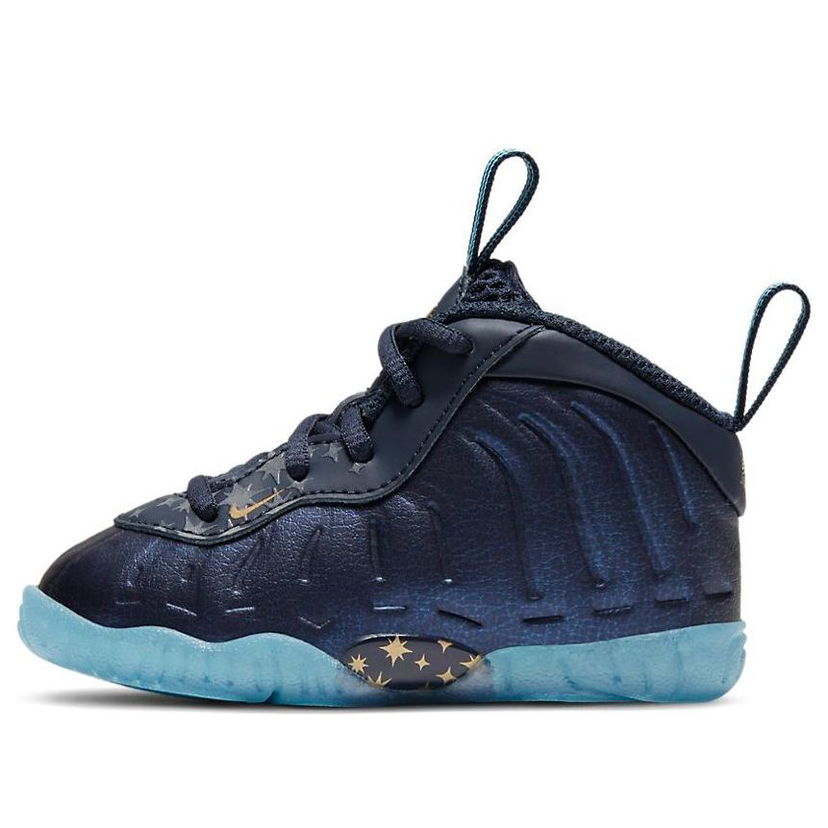 Кецове и обувки Nike Little Posite One 'Gold Stars' Тъмно синьо | CZ6549-400