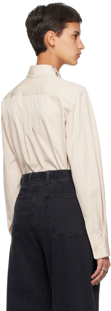 Риза LEMAIRE Pointed Collar Shirt Бежово | SH1053 LF1106, 2