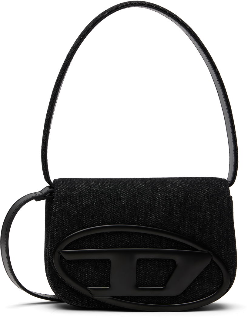 Чанта през рамо Diesel 1DR Denim Shoulder Bag with Logo Черно | X08396-P6901-T8013