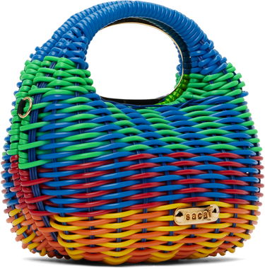 Дамска чанта sacai Sacai Woven Rainbow Round Bag Многоцветен | S150-01, 1