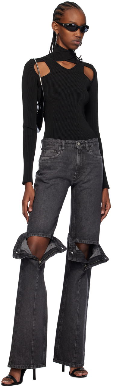 Дънки Coperni Coperni Open Knee Denim Jeans Черно | COPP55852, 3