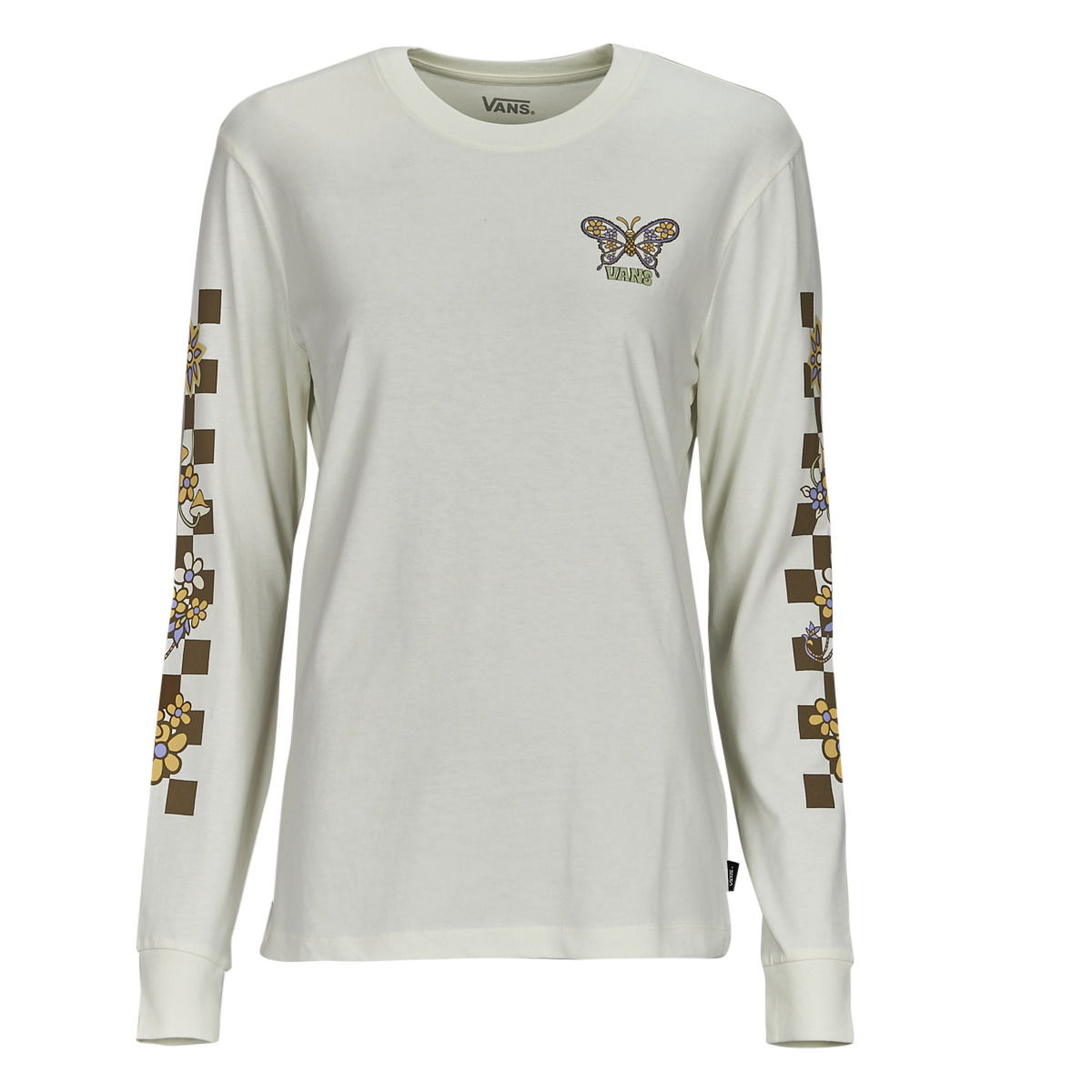 Тениска Vans Trippy Floral T-Shirt Бяло | VN000ADEFS8, 0