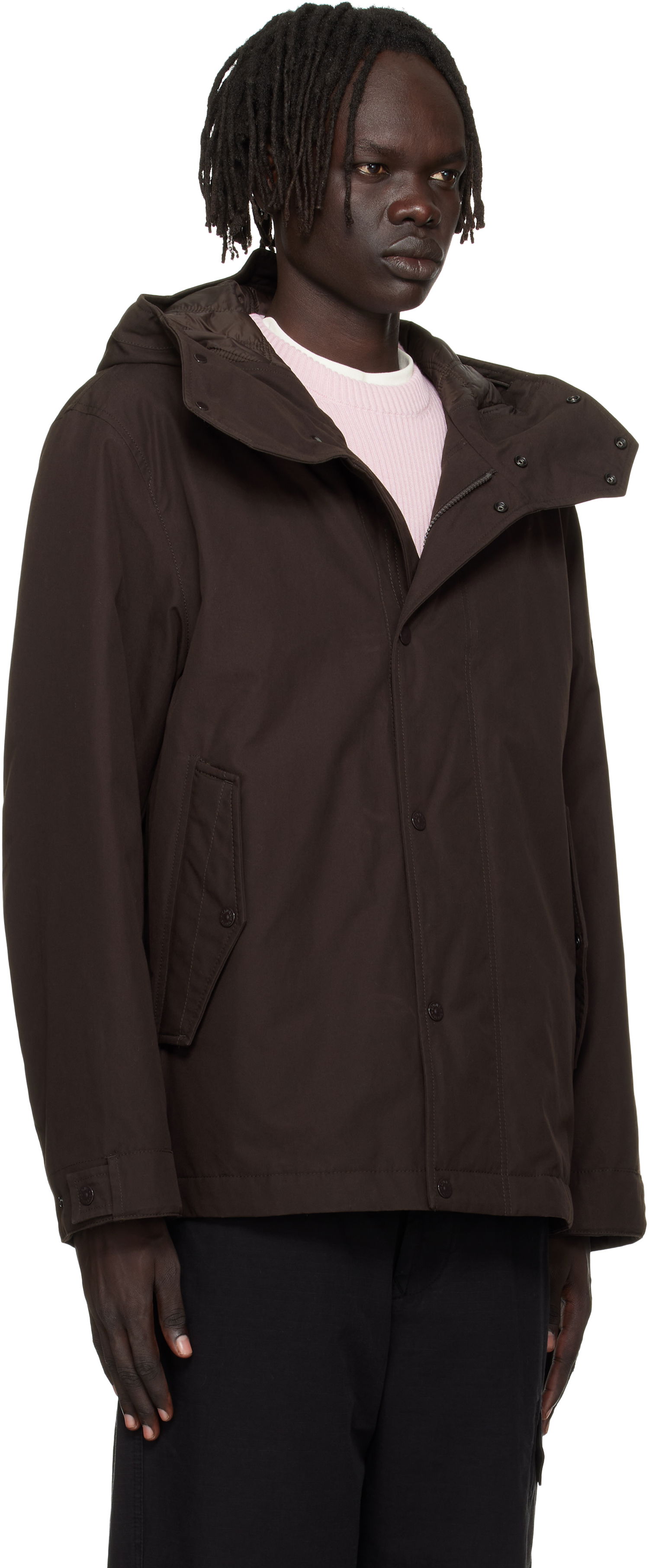 Парка Stone Island Stone Island Weatherproof Cotton Canvas Short Parka Кафяво | K2S15 4100105 S00F1, 1