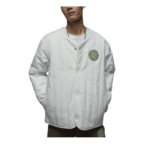 Пухо яке Jordan Jordan Padded Buttoned Jacket Бяло | FB1449-108