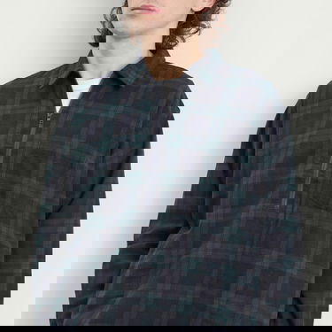 Риза BEAMS Half Zip Pullover Shirt in Black Watch, Size Small Многоцветен | 1111-1245-147-90, 5