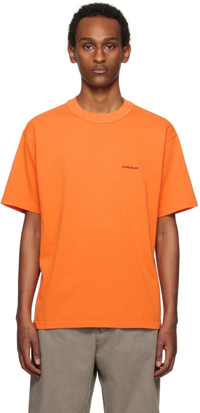 Тениска Stone Island Bonded T-Shirt Оранжево
 | 801522379, 0