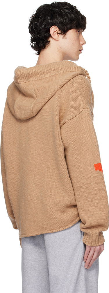 Пуловер JW Anderson JW Anderson Anchor Logo Knit Zip Hoodie Кафяво | KW1345-YN0170, 2