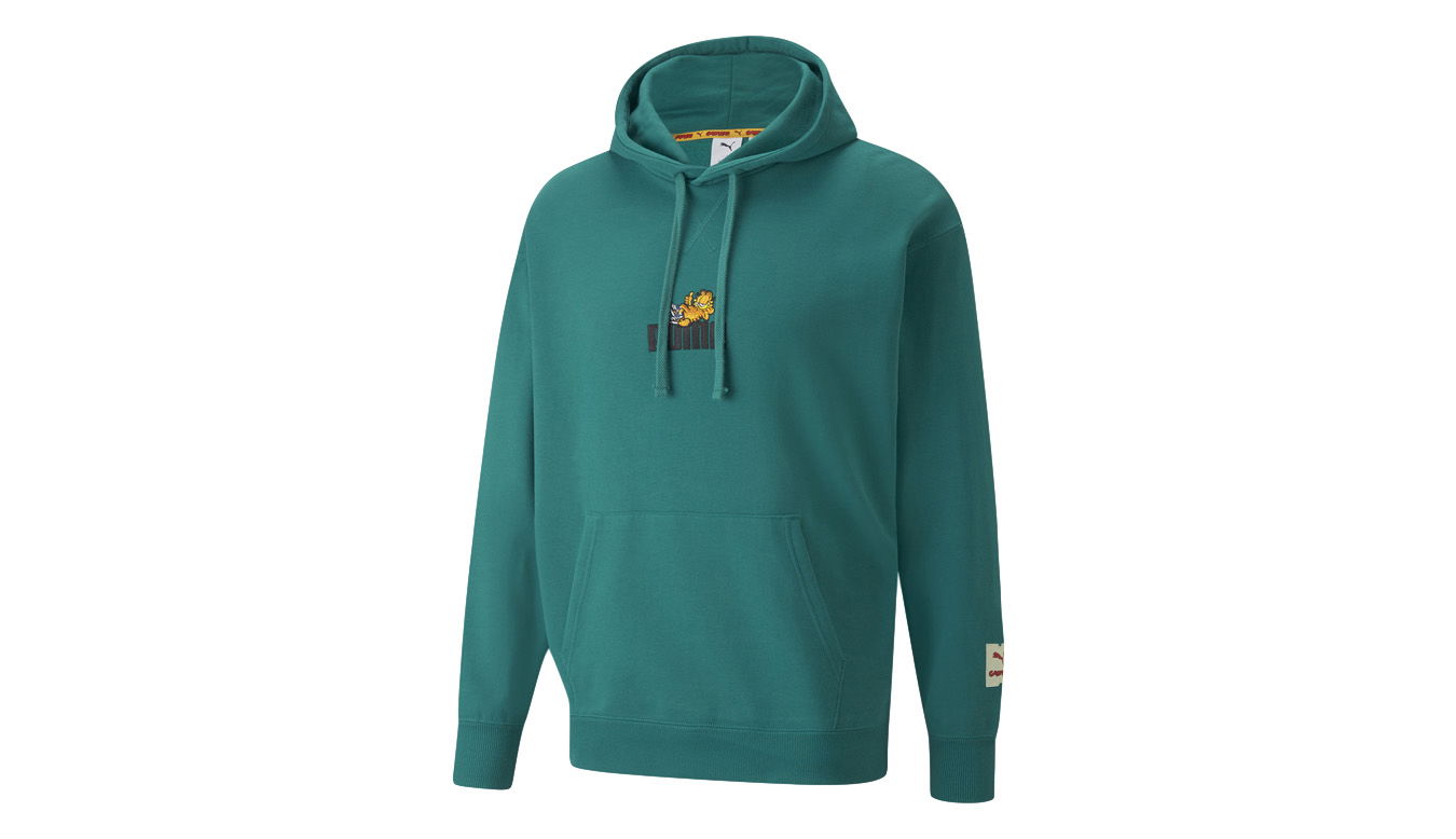 Суитчър Puma GARFIELD x Print Hoodie Зелено | 534435_86, 1