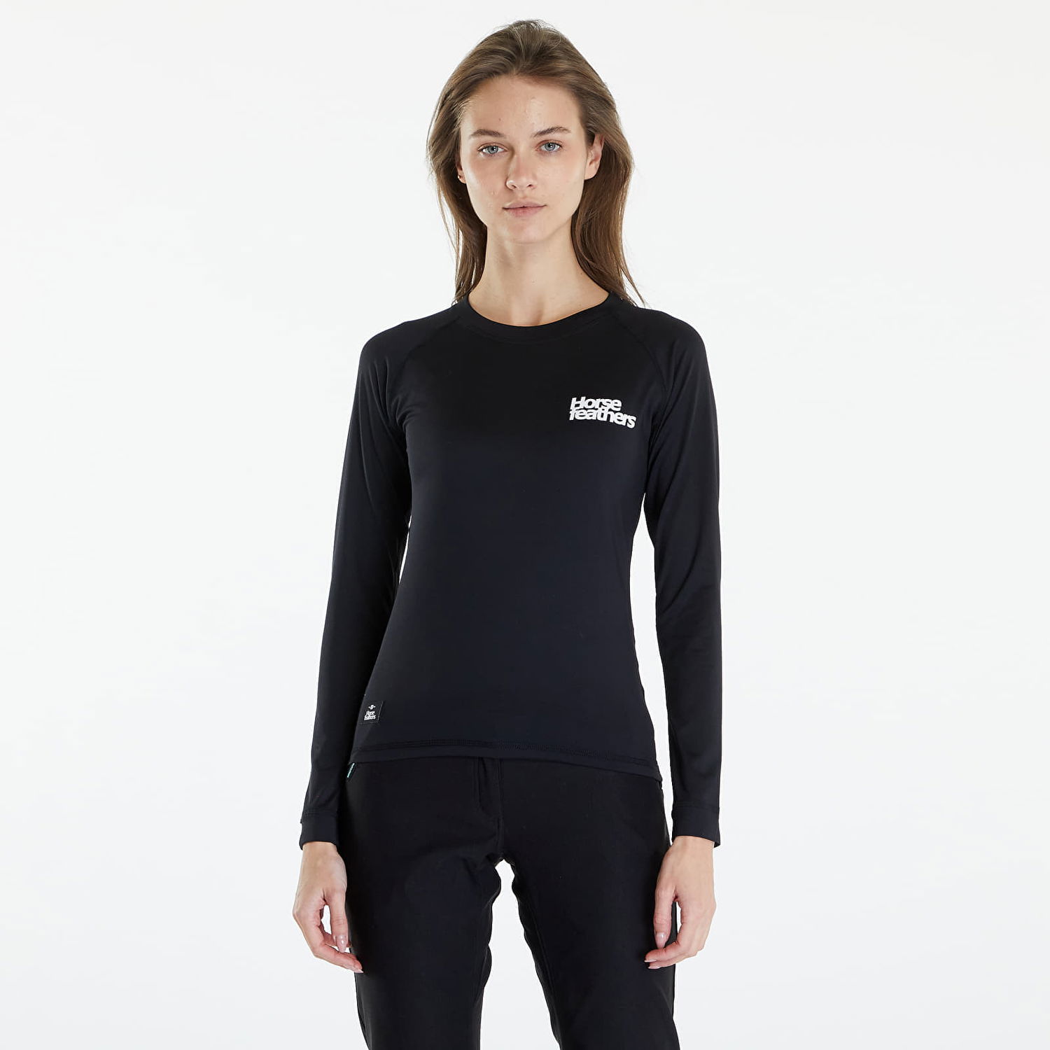 Тениска Horsefeathers Vala Ls Top Black/ White Черно | TW025C, 0