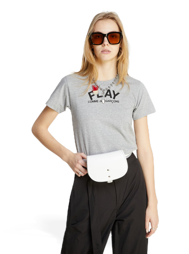 Тениска Comme des Garçons PLAY Tee Сиво | AZT071 grey