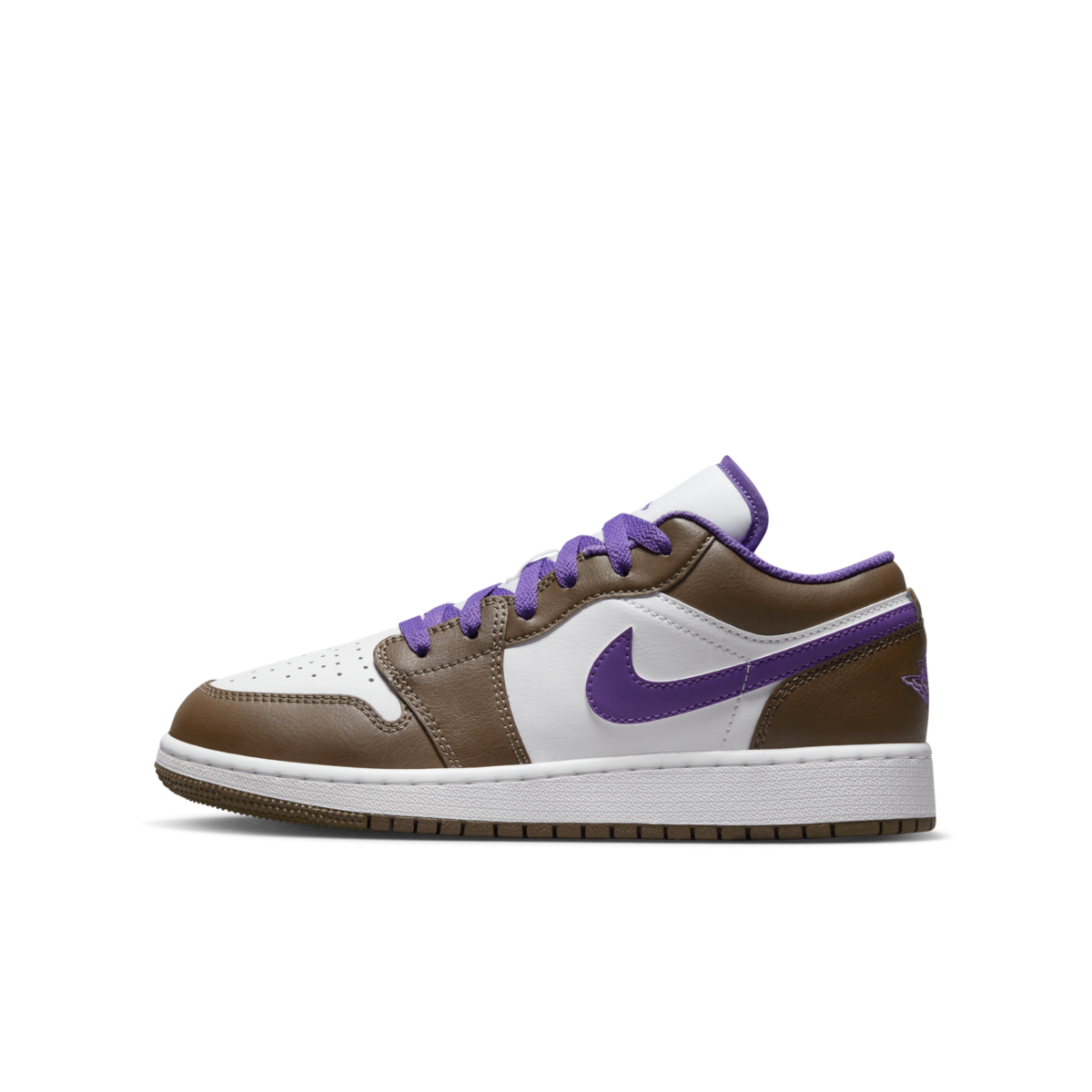 Кецове и обувки Jordan Air Jordan 1 Low "Purple Mocha" GS Лилаво | 553560-215, 0