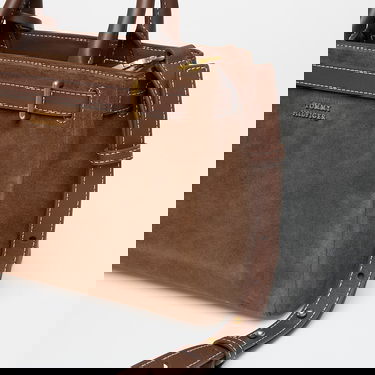 Голяма пазарска чанта Tommy Hilfiger American Icon Le Legacy Mini Tote Suede Кафяво | AW0AW18202 GV0, 3