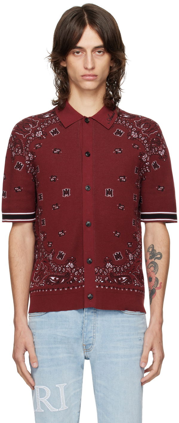 Риза AMIRI Red Bandana Shirt Червено | AMKNPO1029