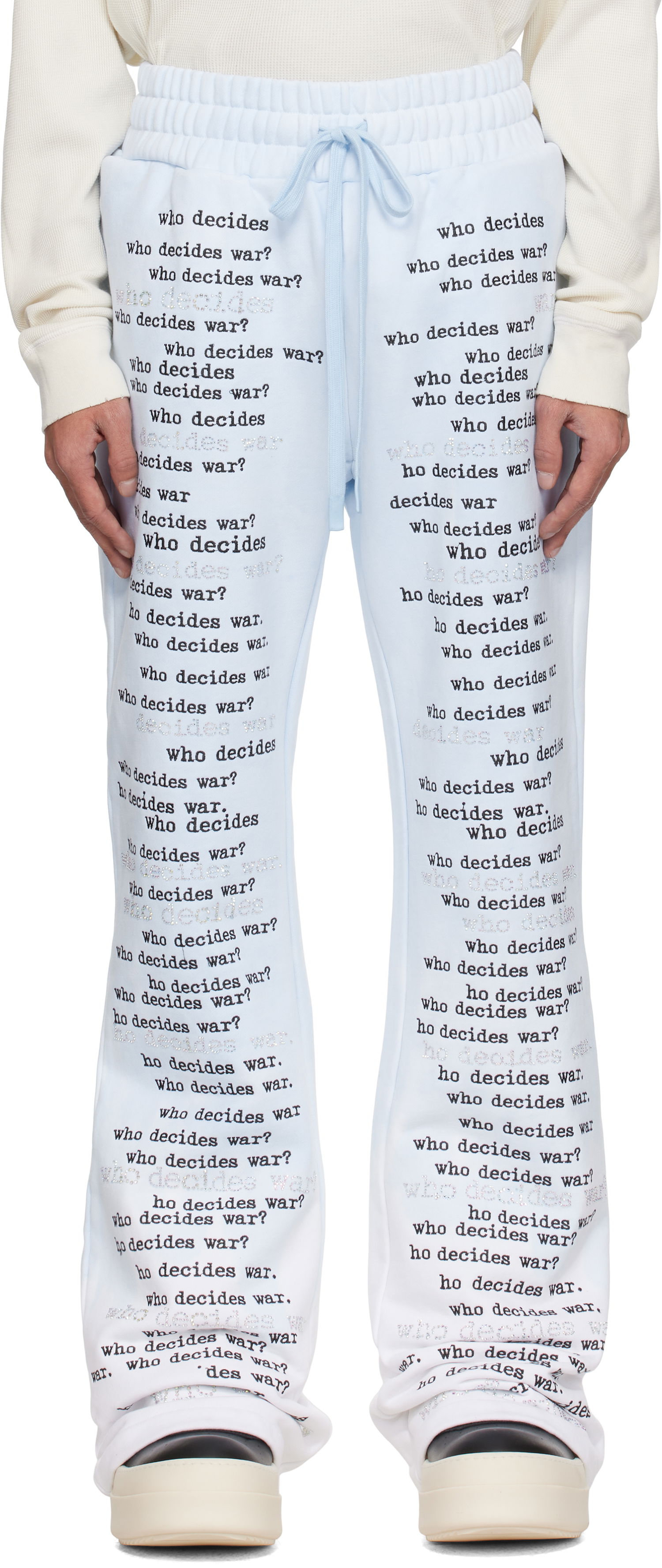 Спортни панталони Who Decides War WDW Scripture Sweatpants Синьо | 1121160008SS25, 0