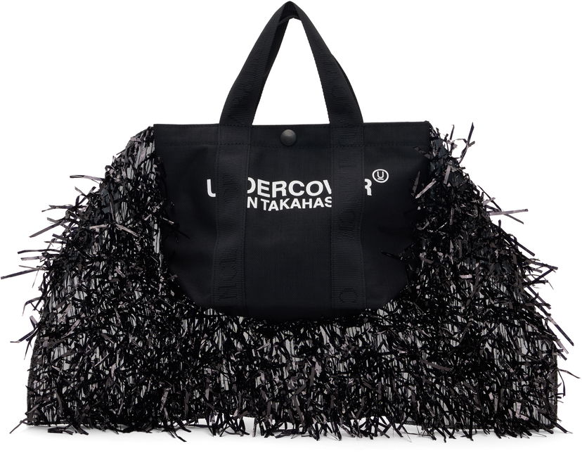 Голяма пазарска чанта UNDERCOVER Fringe Tote Bag Черно | UC2D1B12-2