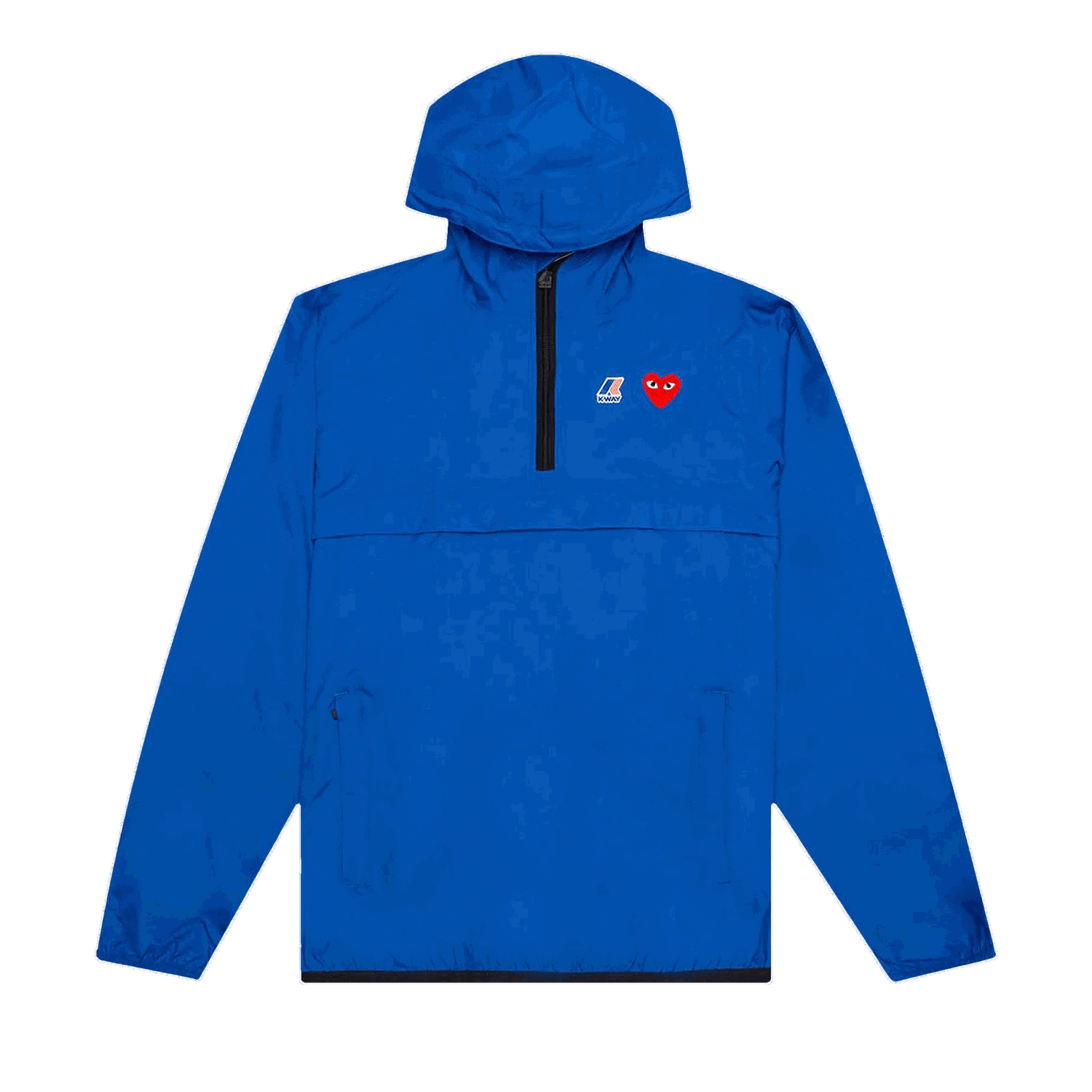 Ветровка Comme des Garçons PLAY x K-Way Half Zip Hooded Jacket Синьо | AZ J502 051 2, 0