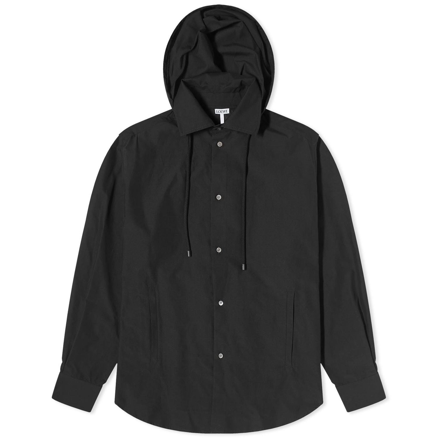 Риза Loewe Anagram Jacquard Hooded Overshirt Черно | H526Y05WBB1100, 0