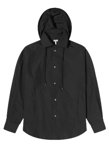 Риза Loewe Anagram Jacquard Hooded Overshirt Черно | H526Y05WBB1100